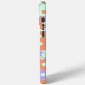 オレンジパープルブルーレトロY2K 70s花柄 Case-Mate iPhoneケース (裏面 / 左)