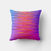 オレンジパープルブルー抽象芸術絵画ズ クッション (裏面)