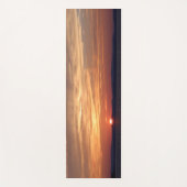 オレンジパープルレイクビューサンセット – ヨガマットパープル ヨガマット (正面)