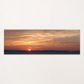 オレンジパープルレイクビューサンセット – ヨガマットパープル ヨガマット (正面(横))