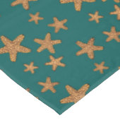 オレンジヒトデパターン テーブルクロス (アングル)