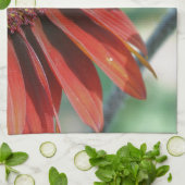 オレンジヒマワリフローラ キッチンタオル (折り畳み)