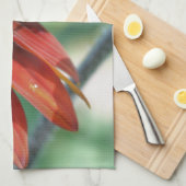 オレンジヒマワリフローラ キッチンタオル (四つ折り)