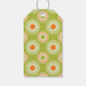 オレンジヒマワリ花柄ギフトラベル結婚ズ ギフトタグ (裏面)