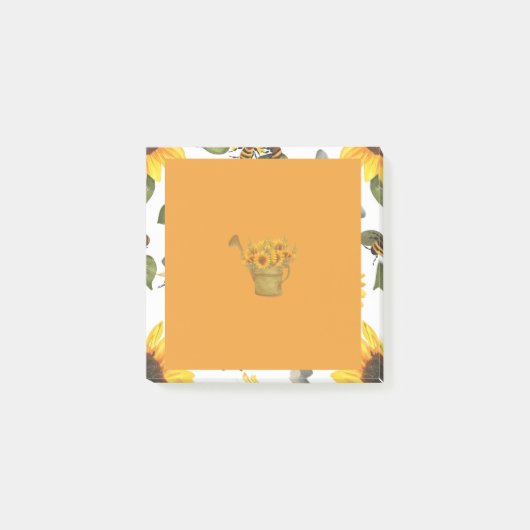 オレンジヒマワリ ポストイット (正面)