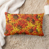 オレンジヒマワリ ランバークッション (ブランケット)