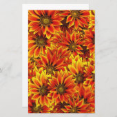 オレンジヒマワリ 便箋 (正面/裏面)