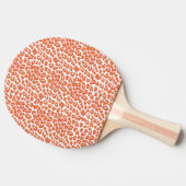 オレンジヒョウ印刷 卓球ラケット (横)