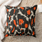 オレンジヒョウ枕 クッション (ブランケット)