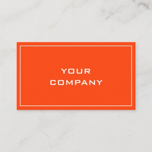 オレンジビジネスパーソナライズされたカードユアズデザイン 名刺 (正面)