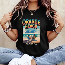 オレンジビーチのビンテージサマー Tシャツ