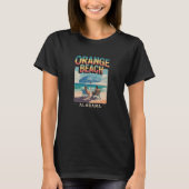 オレンジビーチのビンテージサマー Tシャツ (正面)