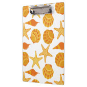 オレンジビーチの貝パターン クリップボード (左)