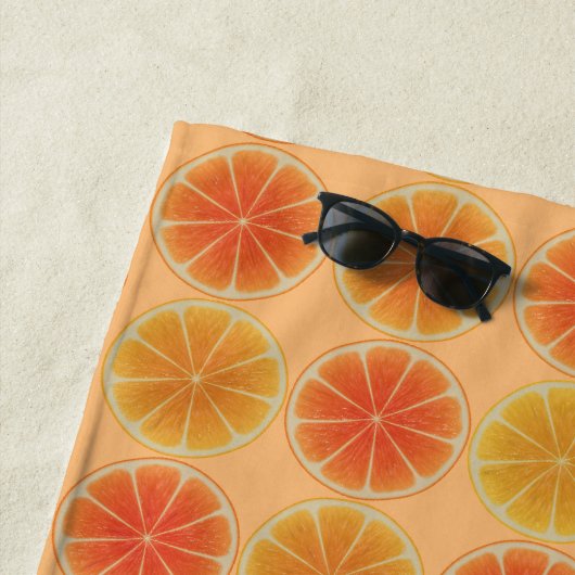 オレンジビーチタオル ビーチタオル (インサイチュ)