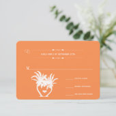 オレンジビーチパームツリーデスティネーションシャルボード 出欠カード (スタンド正面)