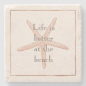 オレンジビーチヒトデ ストーンコースター (正面)