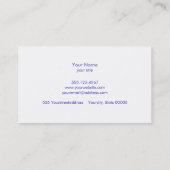 オレンジビービーズワックスキャンドルメーカー自然 名刺 (裏面)