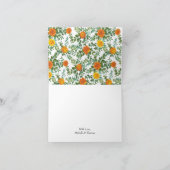 オレンジピオニー&バラフローラサンキューカード サンキューカード (内部)