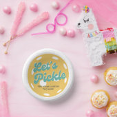 オレンジピックボールレッツピックルパーソナライズされた文字 ペーパーボウル (パーティー)