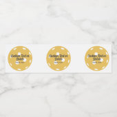 オレンジピックルパーソナライズされたボカスタムール文字 ペットボトルラベル (シングルラベル)