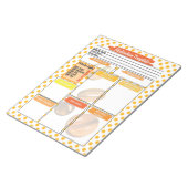 オレンジピル看護学生投薬テンプレート ノートパッド (アングル)