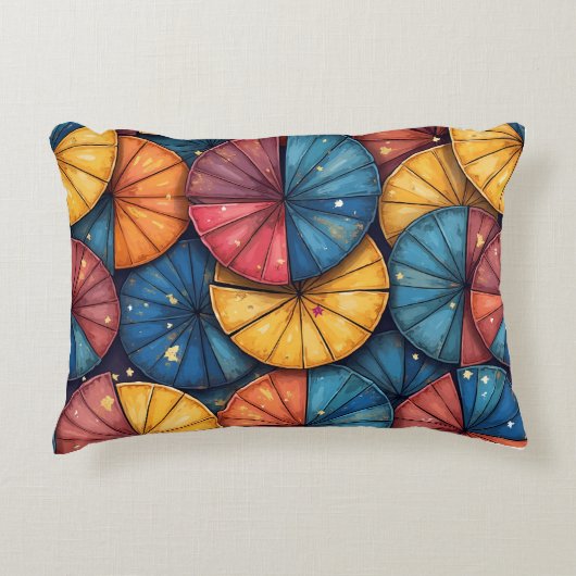 オレンジピロークッション アクセントクッション (正面)