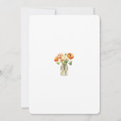 オレンジピンクガーデンフローラ70thバースデーパーティー 招待状 (裏面)