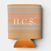 オレンジピンククーラーボックスとイニシャルHAMbyWG 缶クーラー (裏面)