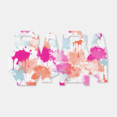 オレンジピンクブルーモダン抽象芸術絵を描スプラッシュ フェイバーボックス (折り畳みなし)