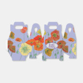 オレンジピンクポピーフローラお誕生日ケーキお願いボックス フェイバーボックス (折り畳みなし)