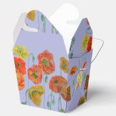 オレンジピンクポピーフローラお誕生日ケーキお願いボックス フェイバーボックス (オープン)