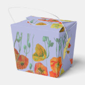 オレンジピンクポピーフローラお誕生日ケーキお願いボックス フェイバーボックス (裏面サイド)