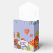 オレンジピンクポピーフローラお誕生日ケーキお願いボックス フェイバーボックス (オープン)