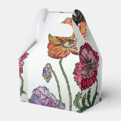 オレンジピンクポピーフローラお誕生日ケーキお願いボックス フェイバーボックス (裏面サイド)