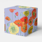 オレンジピンクポピーフローラお誕生日ケーキお願いボックス フェイバーボックス (裏面サイド)