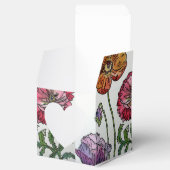 オレンジピンクポピー結婚フローラのケーキ愛用ボックス フェイバーボックス (オープン)