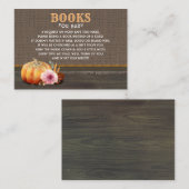 オレンジピンク素朴カボチャベビー本 エンクロージャーカード (正面/裏面)