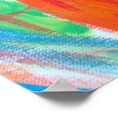 オレンジピーコック ポスター (角)