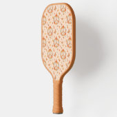 オレンジピースフローラルパターン ピックルボールラケット (左)