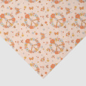 オレンジピースフローラルパターン 薄葉紙 (詳細)