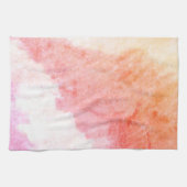 オレンジピーチとピンク キッチンタオル (横)
