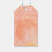 オレンジピーチウォーターカラーサンキュー ギフトタグ (裏面)