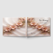 オレンジピーチエレガントフローラゲストブック ゲストブック (全面)