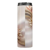 オレンジピーチエレガントフローラサーマルタンブラー タンブラー (裏面)