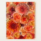 オレンジピーチフローラコラージビッグ鮮やか付勢 プランナー手帳 (裏面)