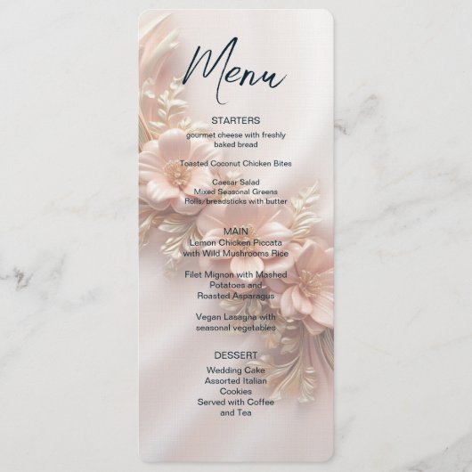 オレンジピーチフローラメニュー メニュー (正面)