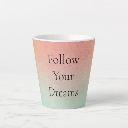 オレンジピーチミント カフェラテマグ (正面)