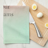 オレンジピーチミント キッチンタオル (四つ折り)