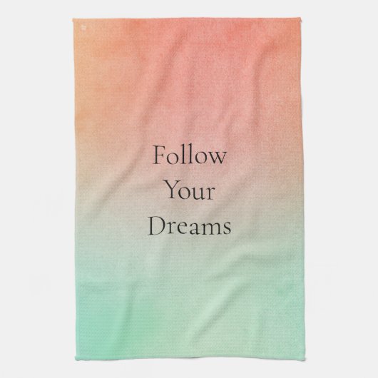 オレンジピーチミント キッチンタオル (縦)