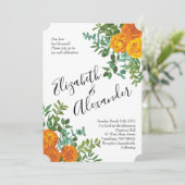 オレンジピーニー&バラフローラ結婚ズ 招待状 (スタンド正面)